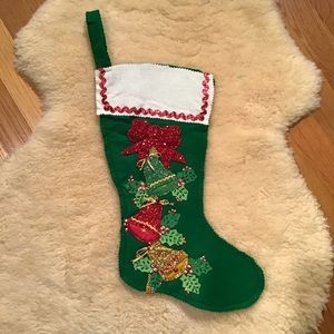 Vintage handmade Christmas stocking
